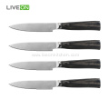 4 pcs Steak Knife With Pakka wood Handle